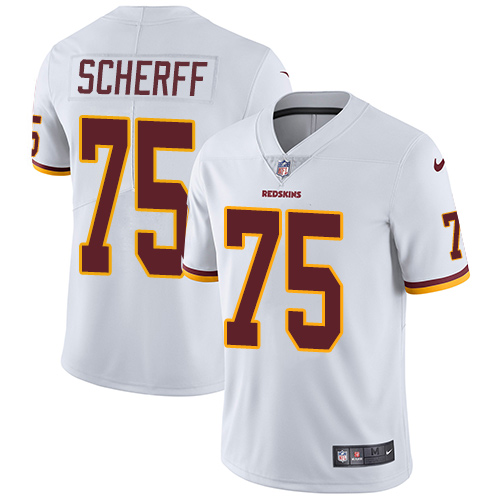 2019 Men Washington Redskins #75 Scherff white Nike Vapor Untouchable Limited NFL Jersey->washington redskins->NFL Jersey
